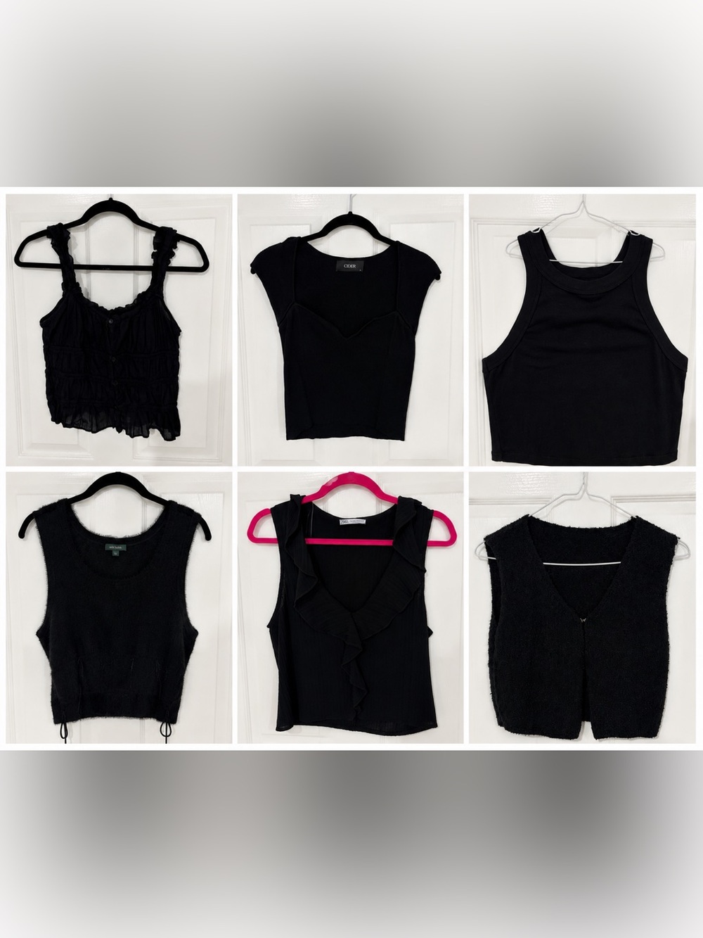 Black Women’s Tank Top Set — Mixed Styles